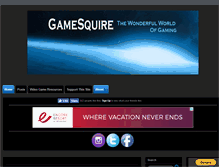Tablet Screenshot of gamesquire.net